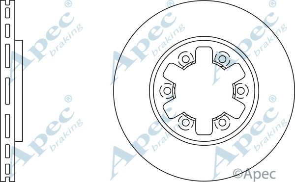 APEC BRAKING Bremžu diski DSK744